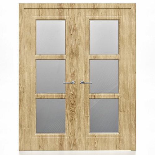 Interior Doors 3d model  Low-poly 3D model