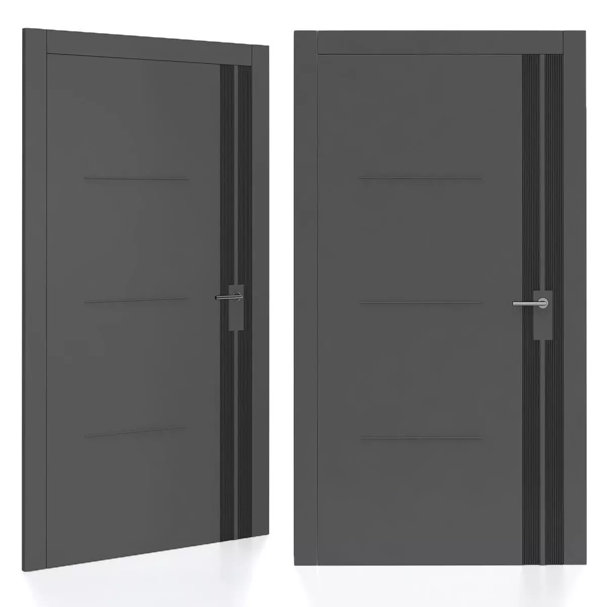 Interior Doors 3d model  Low-poly 3D model_0