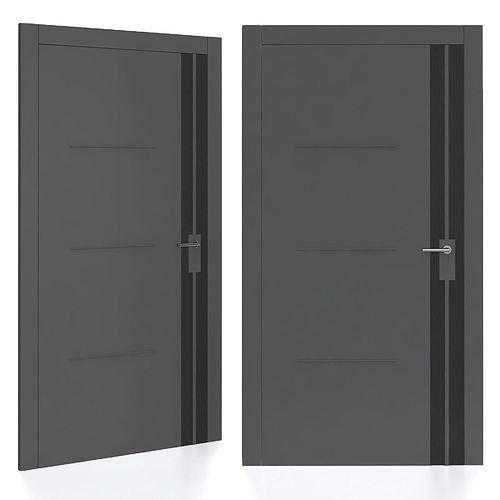 Interior Doors 3d model  Low-poly 3D model
