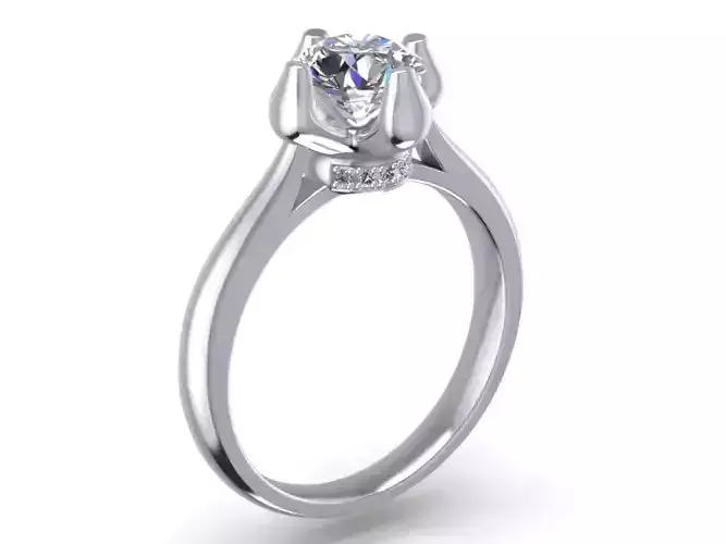 Engagement Ring  STL File Format ready For 3D Printing - CC60 3D print model