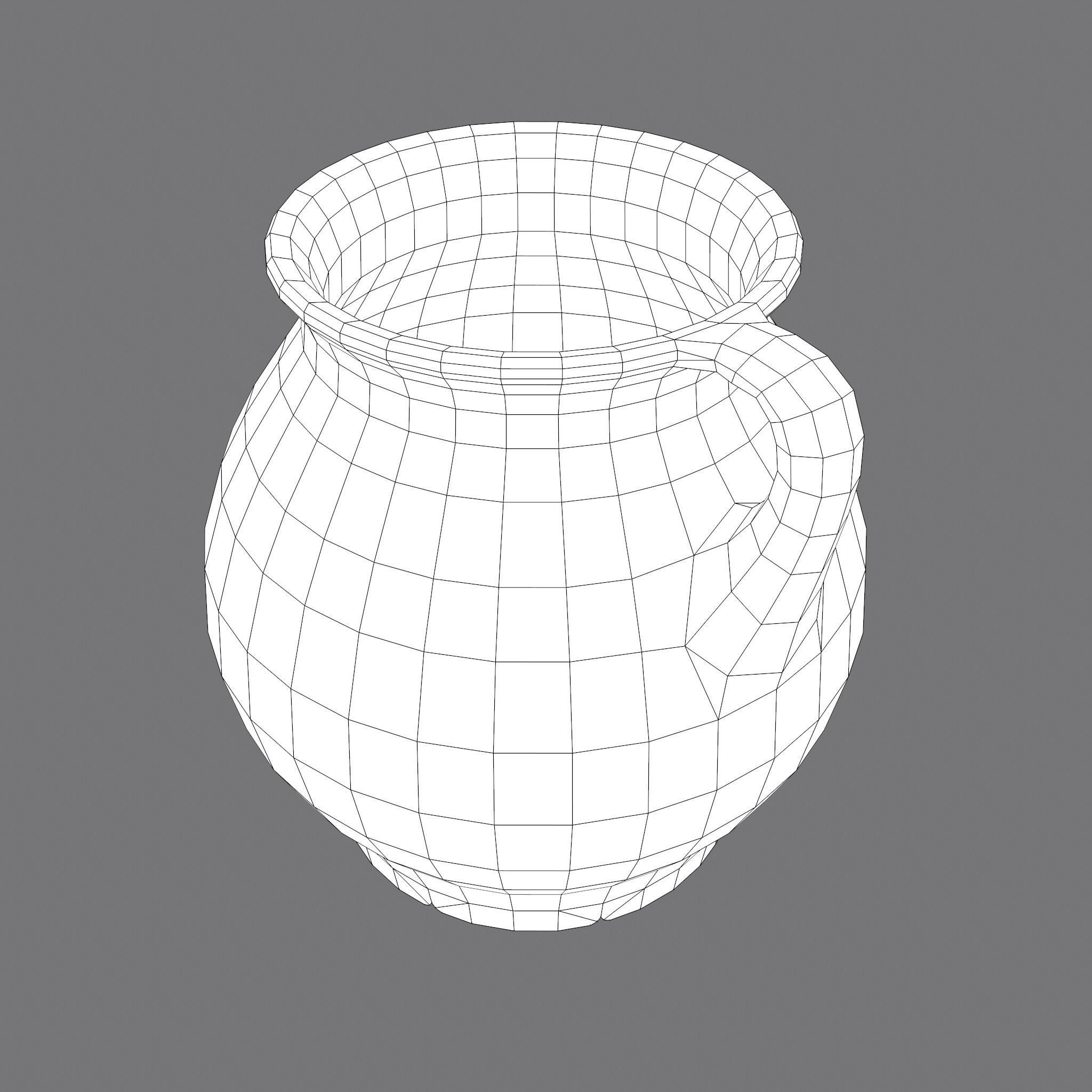 Medieval Chamber Pot Free low-poly 3D model_42