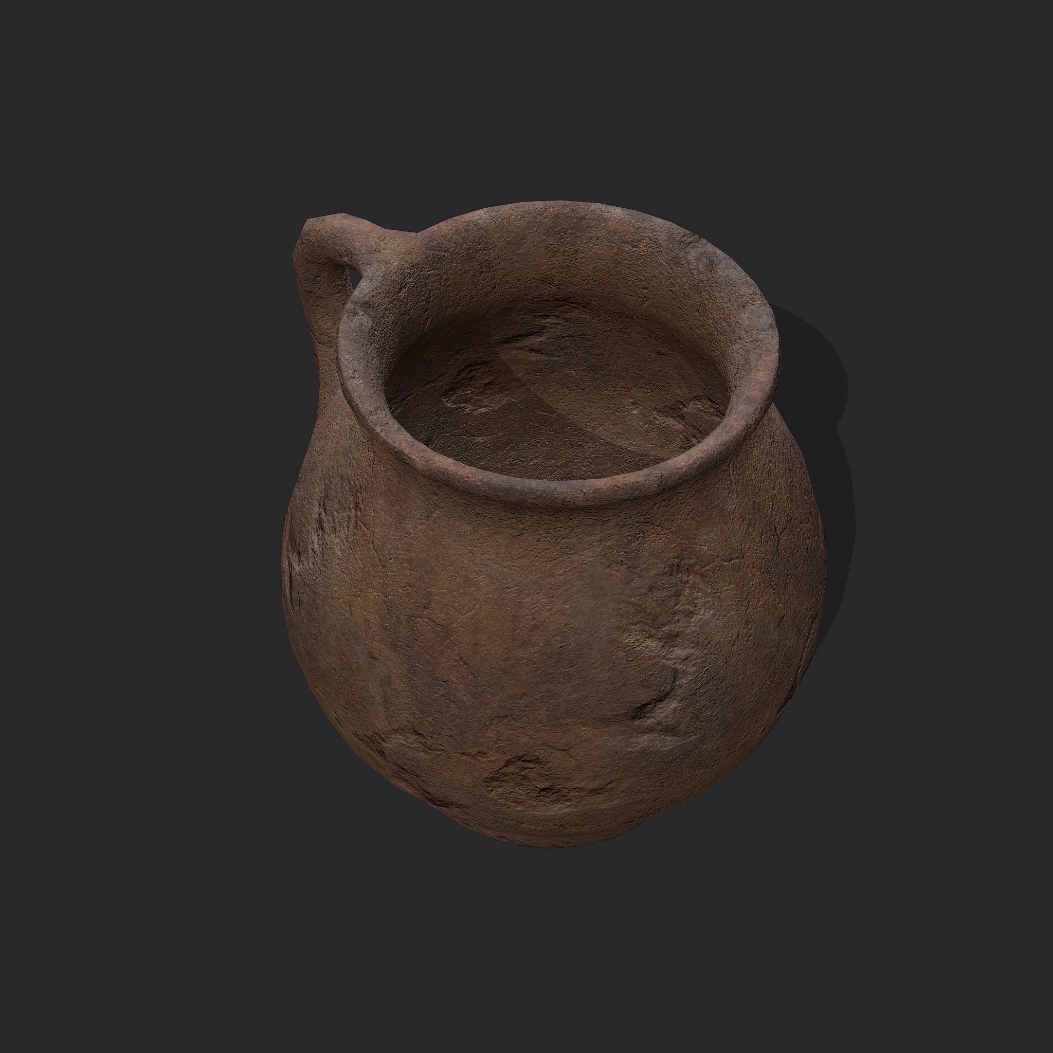 Medieval Chamber Pot Free low-poly 3D model_8