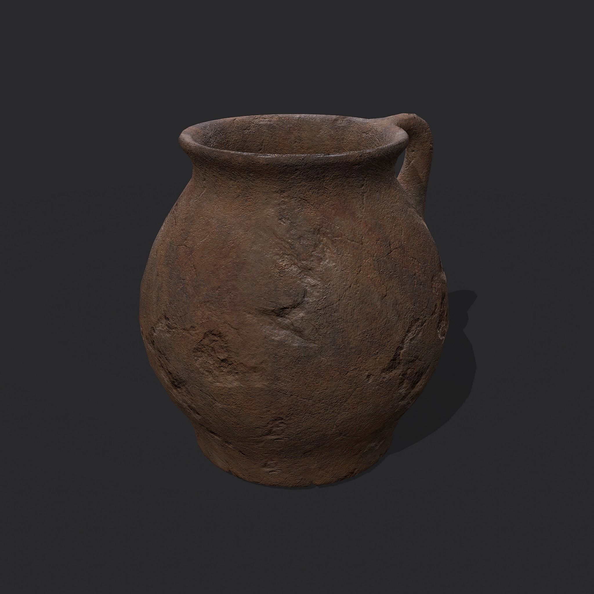Medieval Chamber Pot Free low-poly 3D model_2