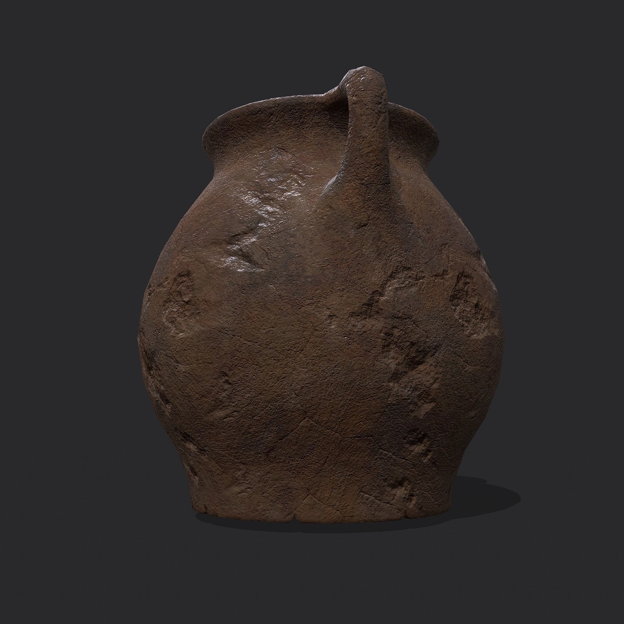 Medieval Chamber Pot Free low-poly 3D model_14