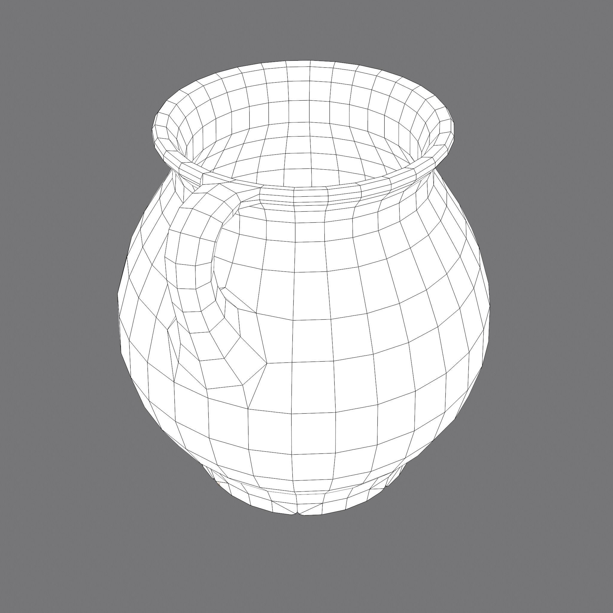 Medieval Chamber Pot Free low-poly 3D model_41