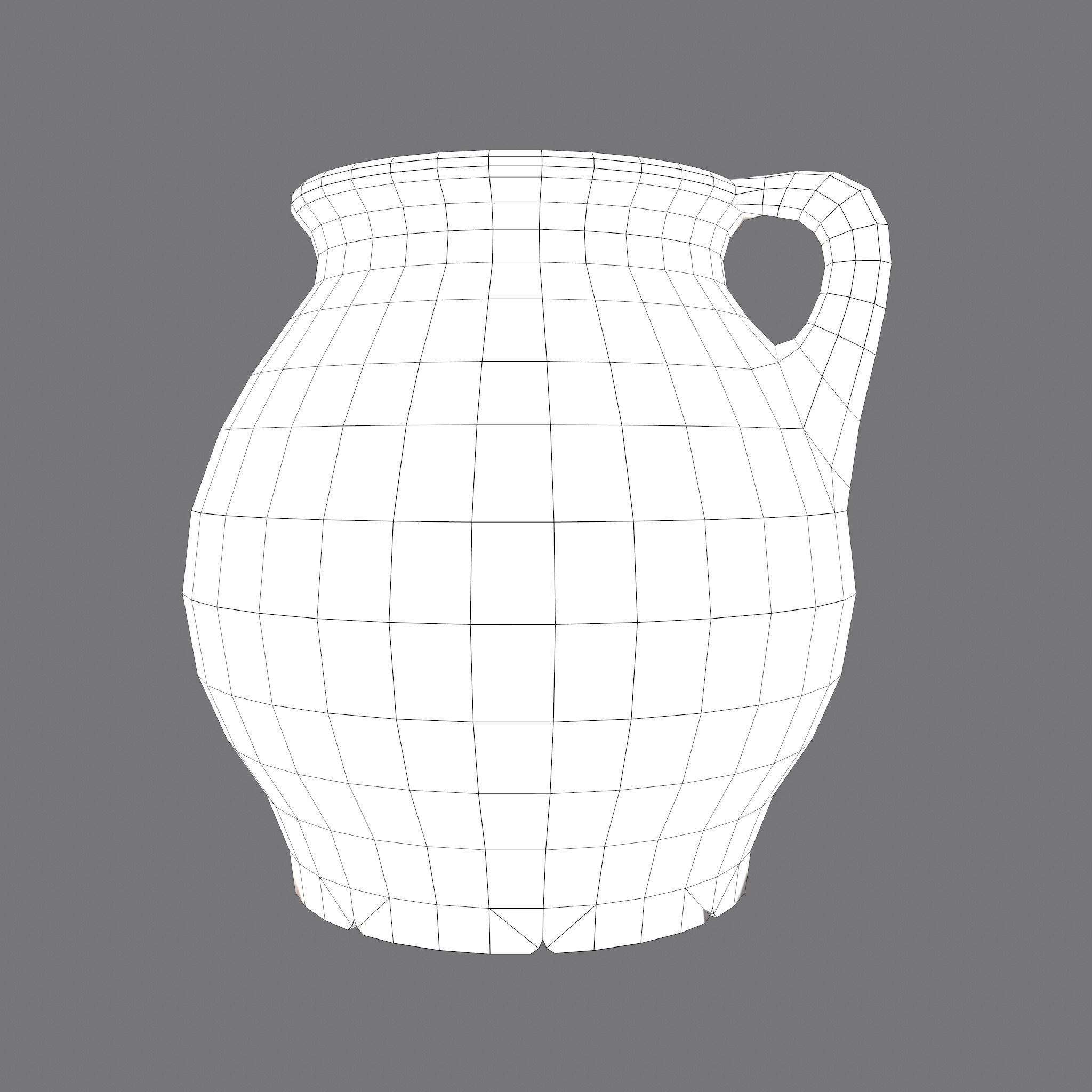 Medieval Chamber Pot Free low-poly 3D model_26