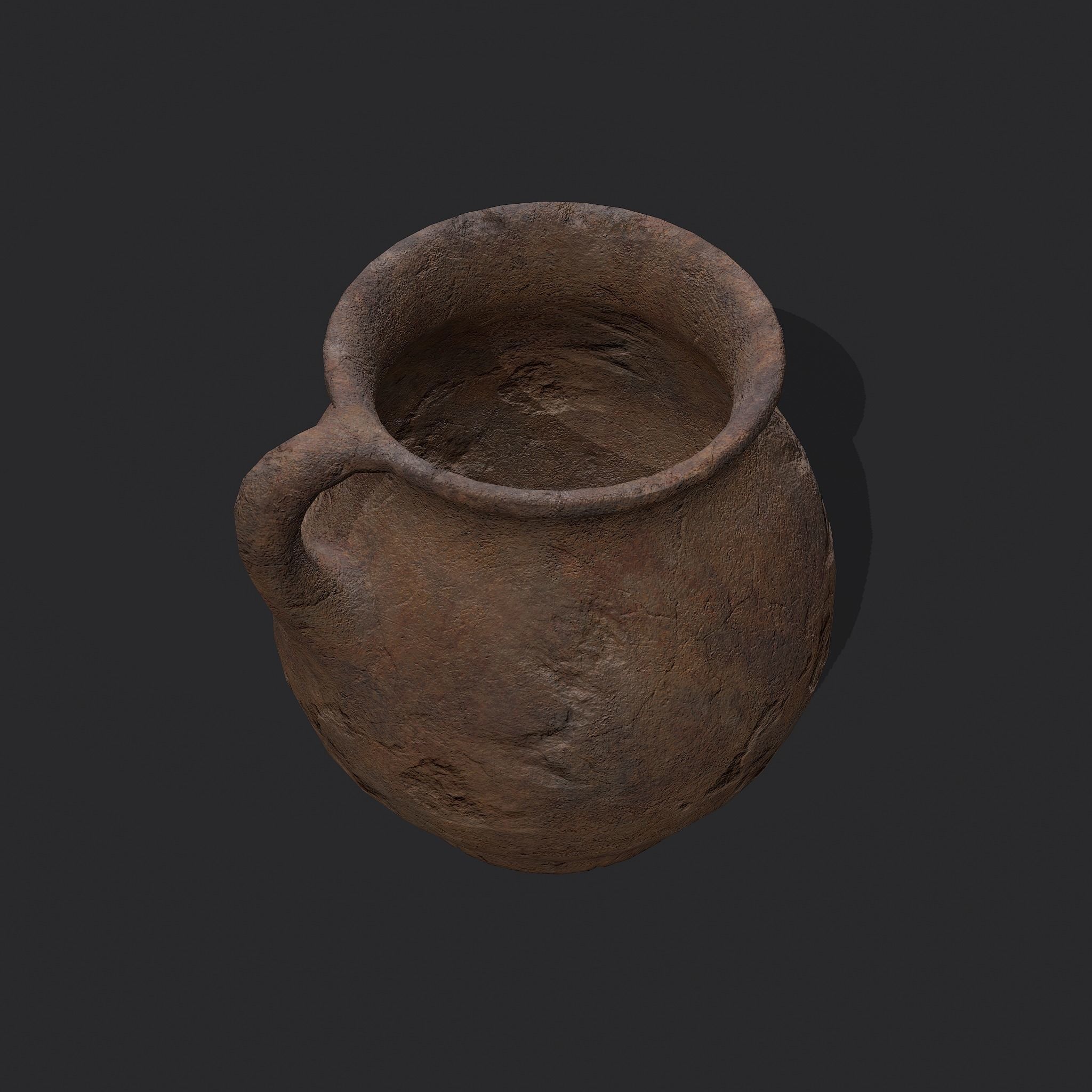 Medieval Chamber Pot Free low-poly 3D model_9