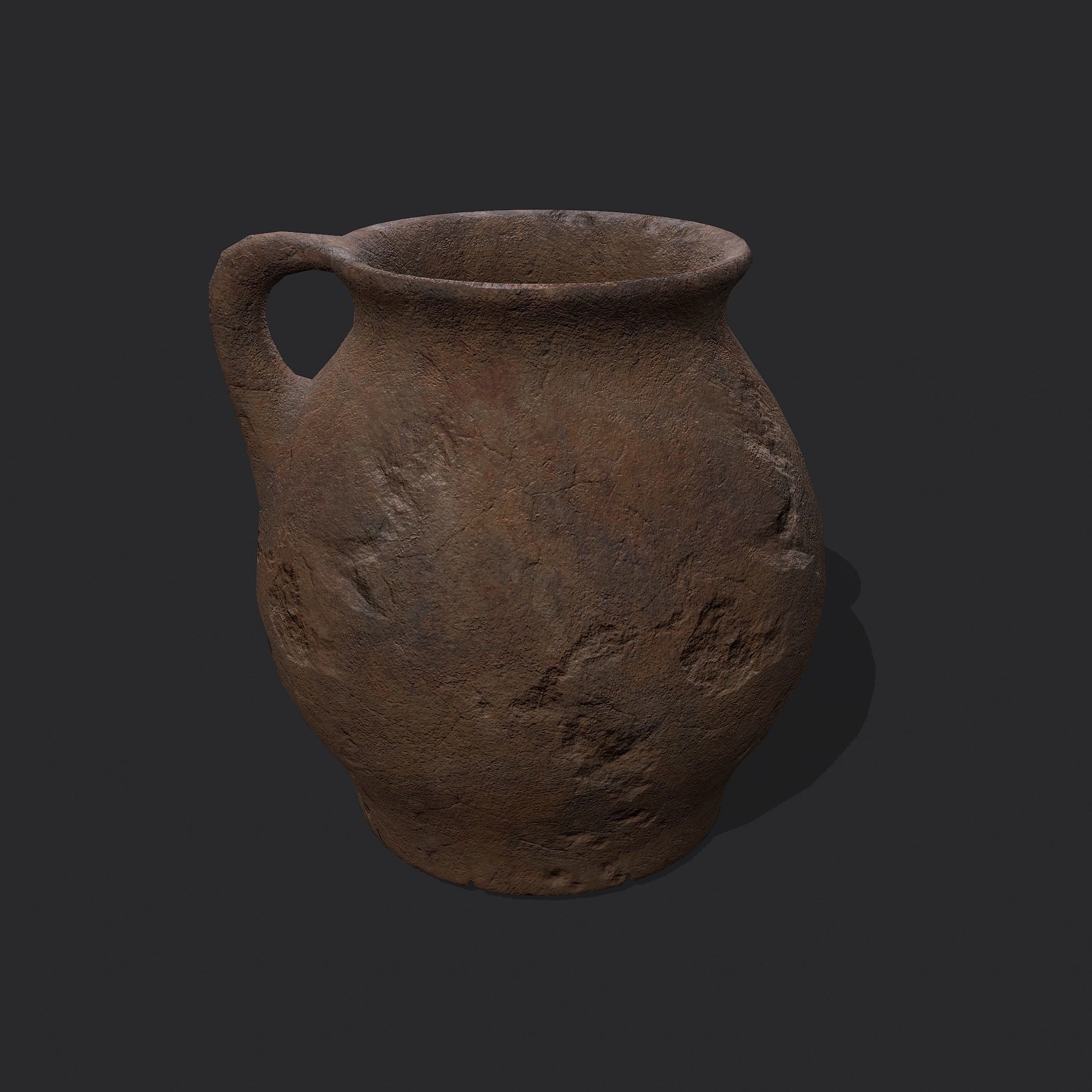 Medieval Chamber Pot Free low-poly 3D model_5