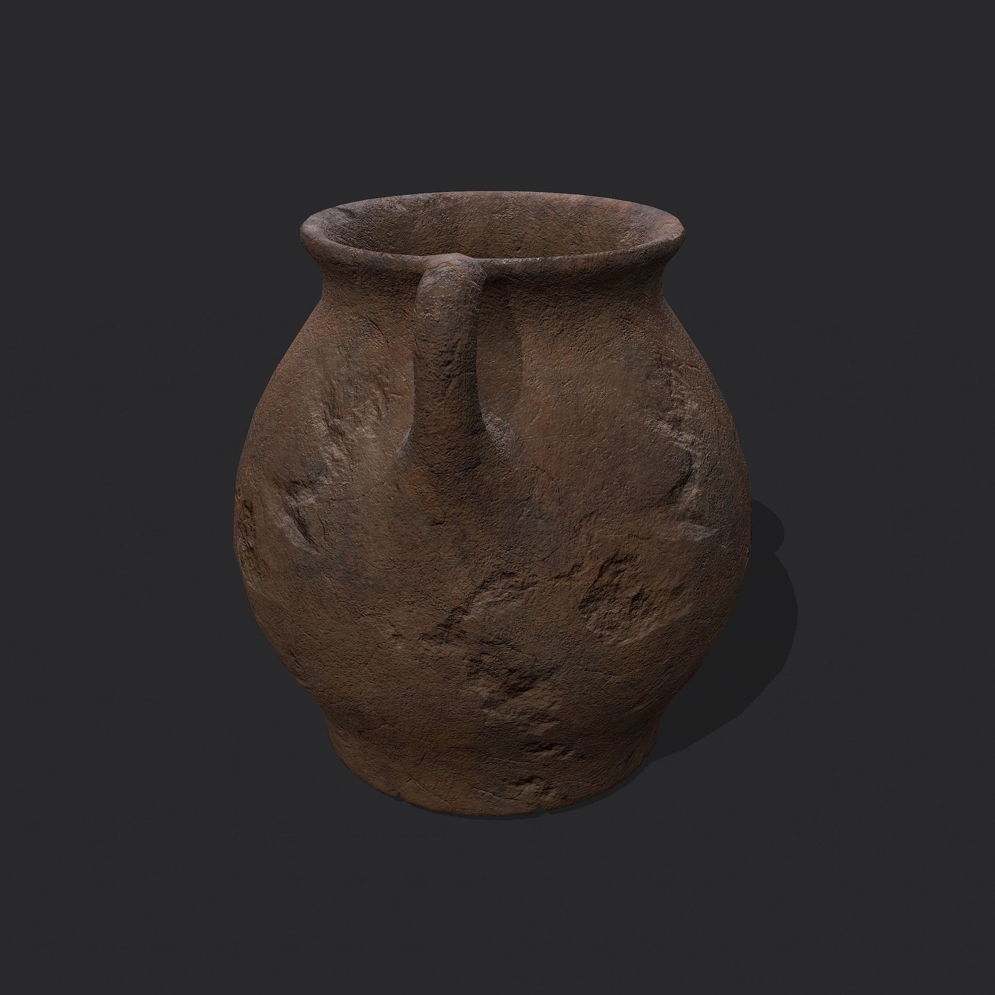Medieval Chamber Pot Free low-poly 3D model_7