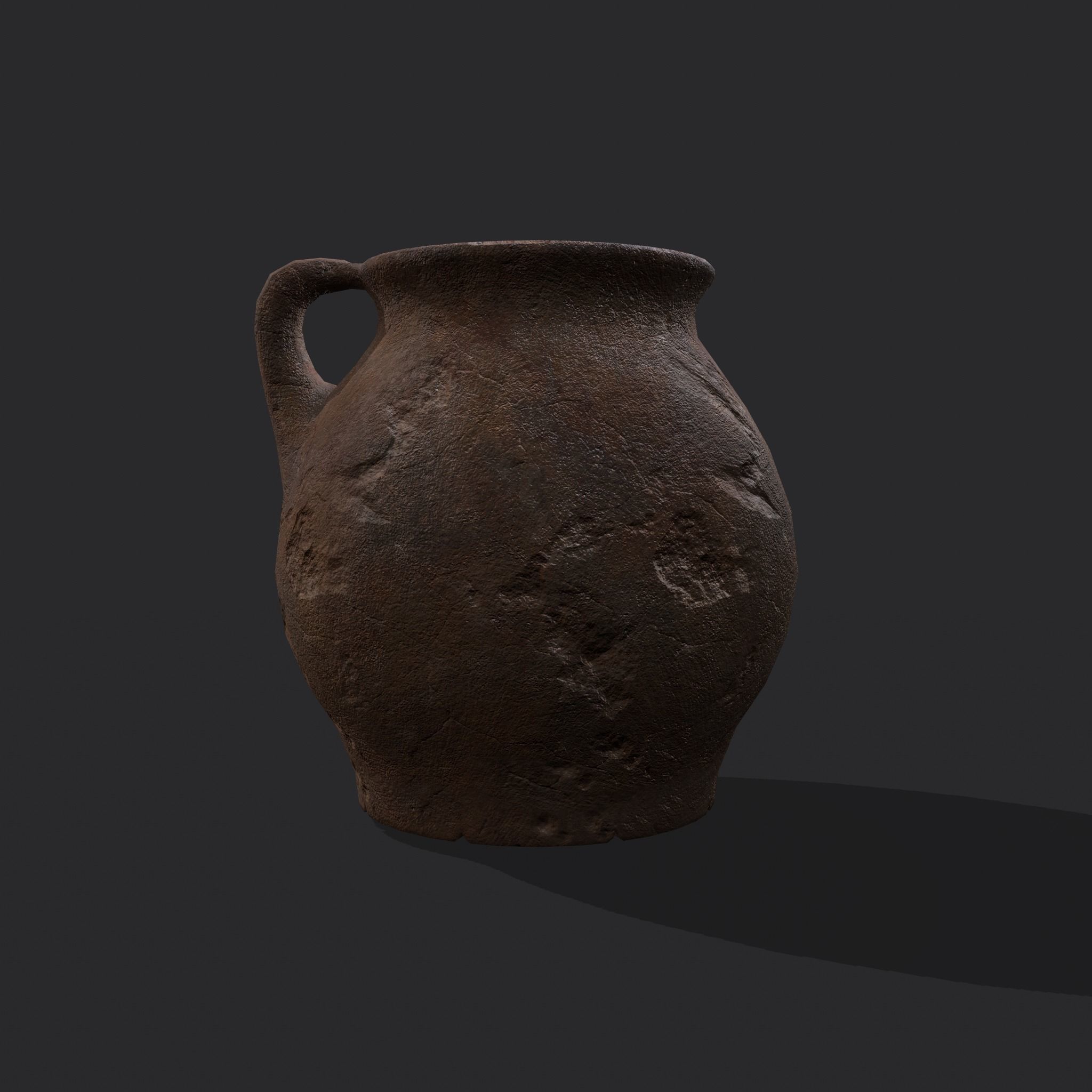 Medieval Chamber Pot Free low-poly 3D model_12