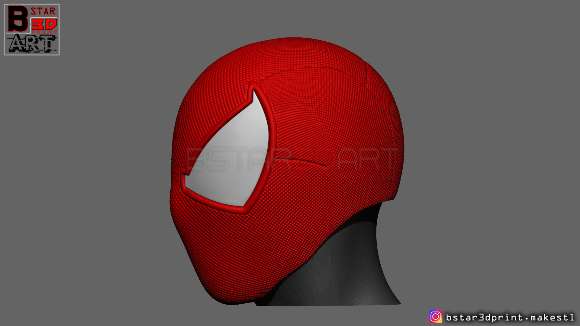 Scarlet Spider mask -Spider man Helmet - Marvel comics 3D model 3D ...
