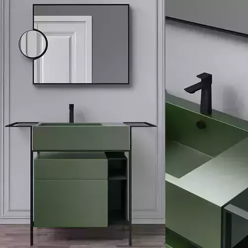 Washbasins Furniture 3d model Low-poly 3D model