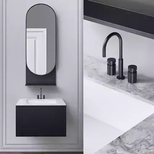 Washbasins Furniture 3d model Low-poly 3D model