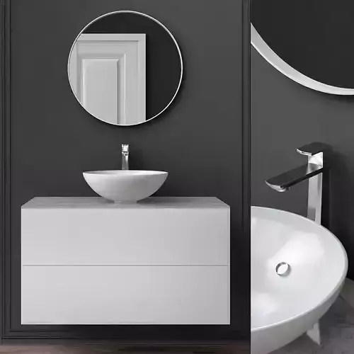 Washbasins Furniture 3d model Low-poly 3D model