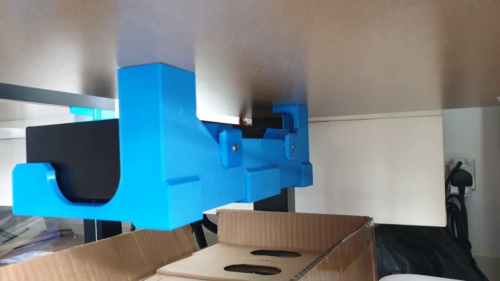 Prusa MK3S PSU Under Table Mount Holder 3D print model_4
