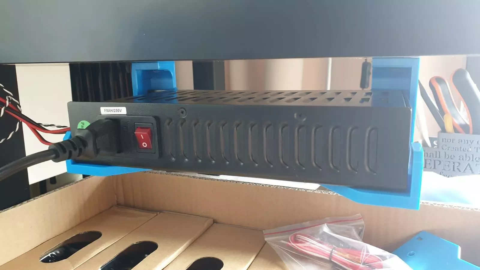 Prusa MK3S PSU Under Table Mount Holder 3D print model_0