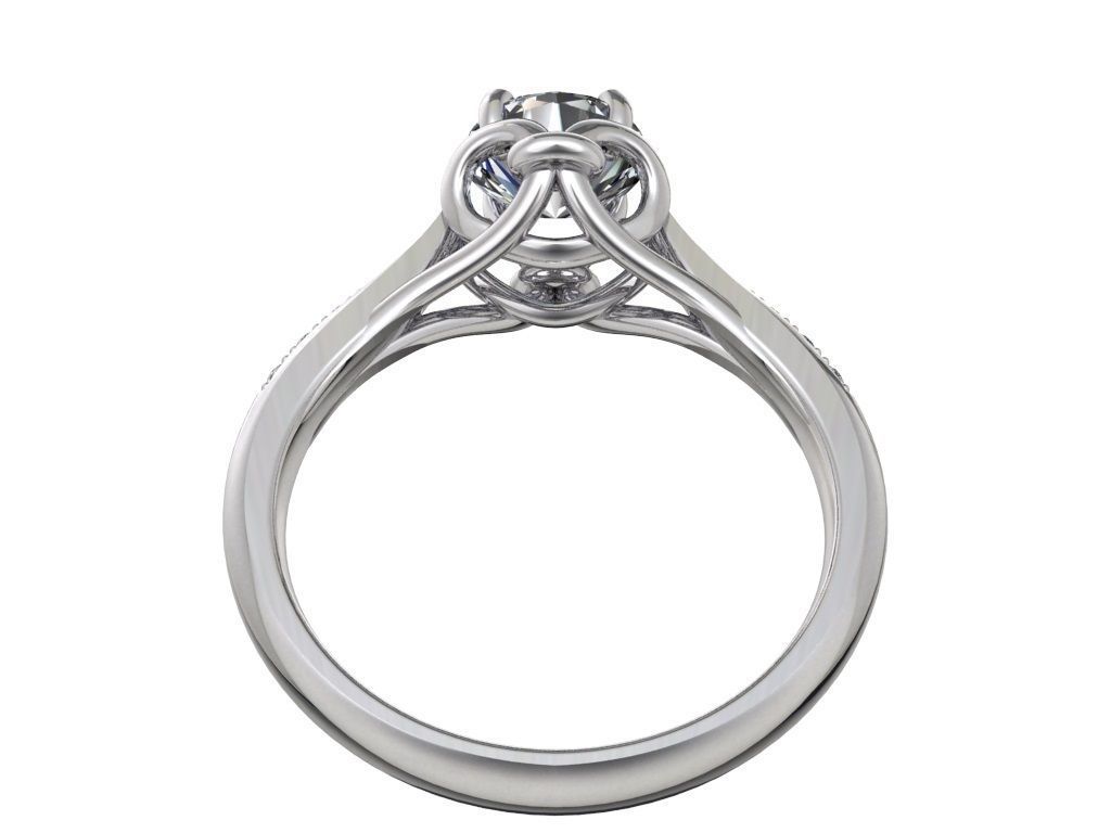 Engagement Ring  STL File Format ready For 3D Printing - CC69 3D print model_7