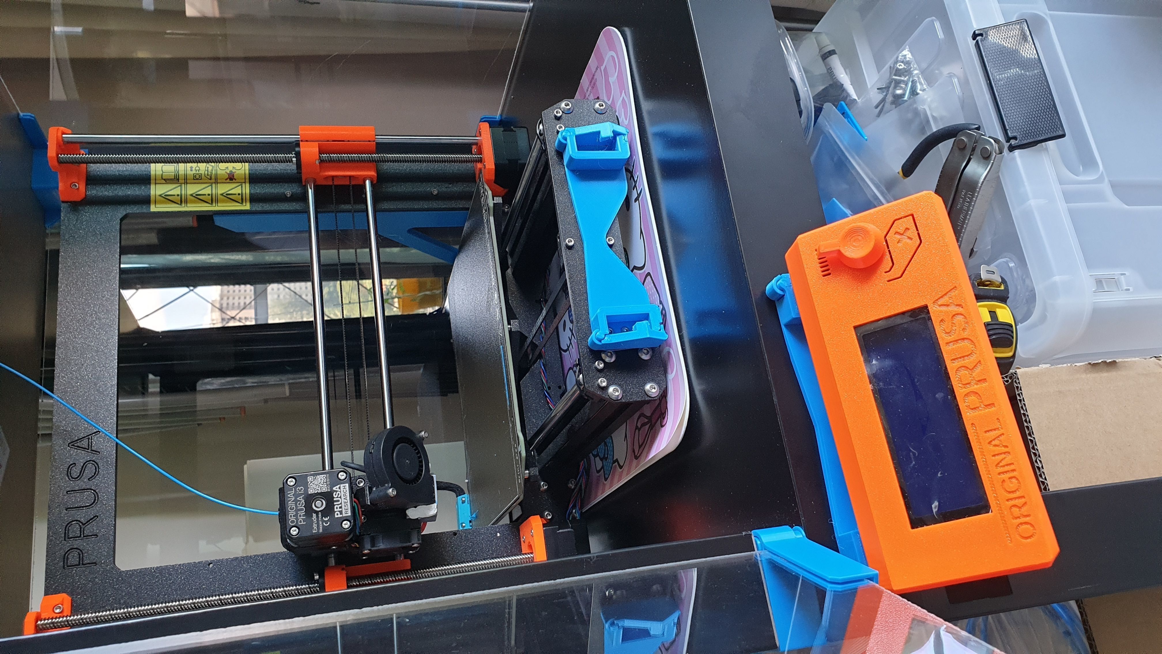 Prusa Enclosure MK3S Print Controller Mount Control Bracket  3D print model_1