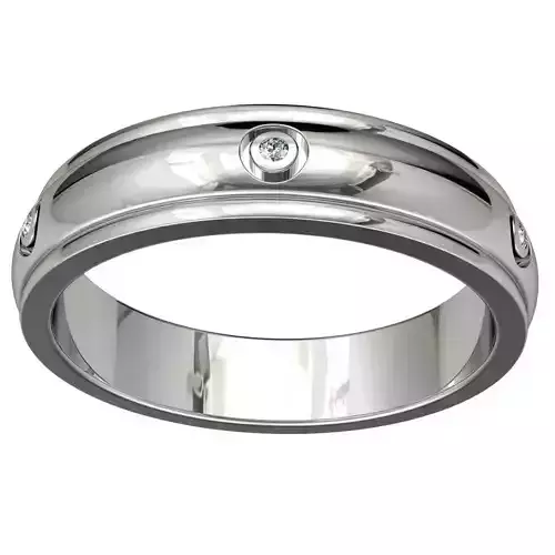 Wedding Band Ring For Men STL File ready For 3D Printing - CC71M
