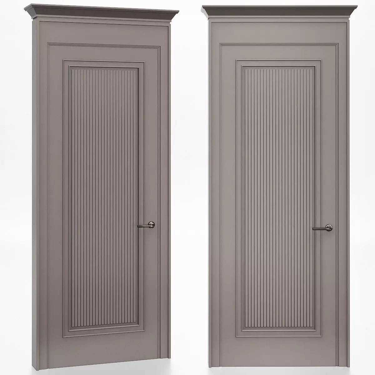 Interior Doors 3d model Low-poly 3D model_0