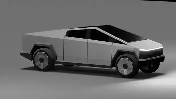 Tesla CYBERTRUCK Low-poly 3D model Low-poly 3D model