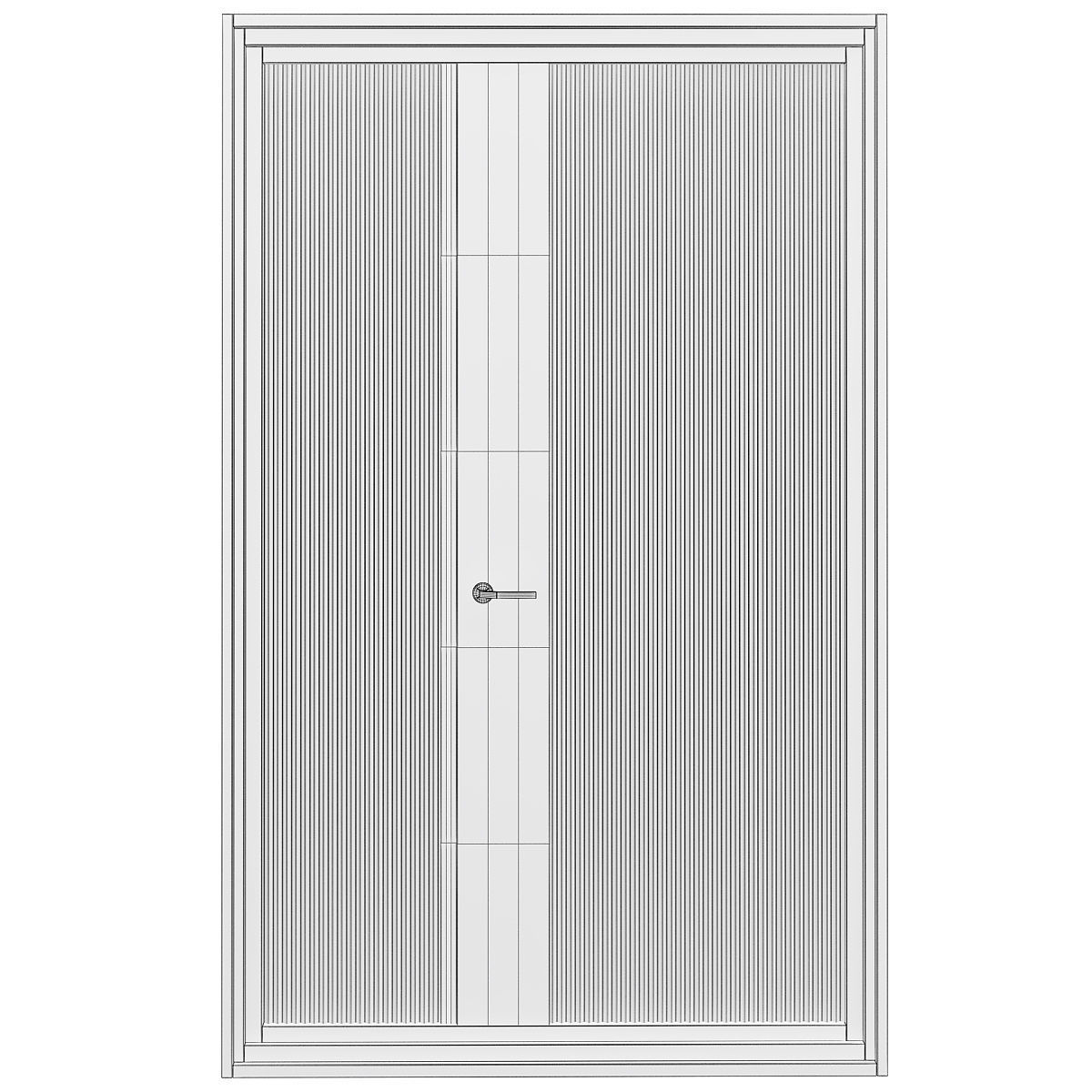 Interior Doors 3d model  Low-poly 3D model_1