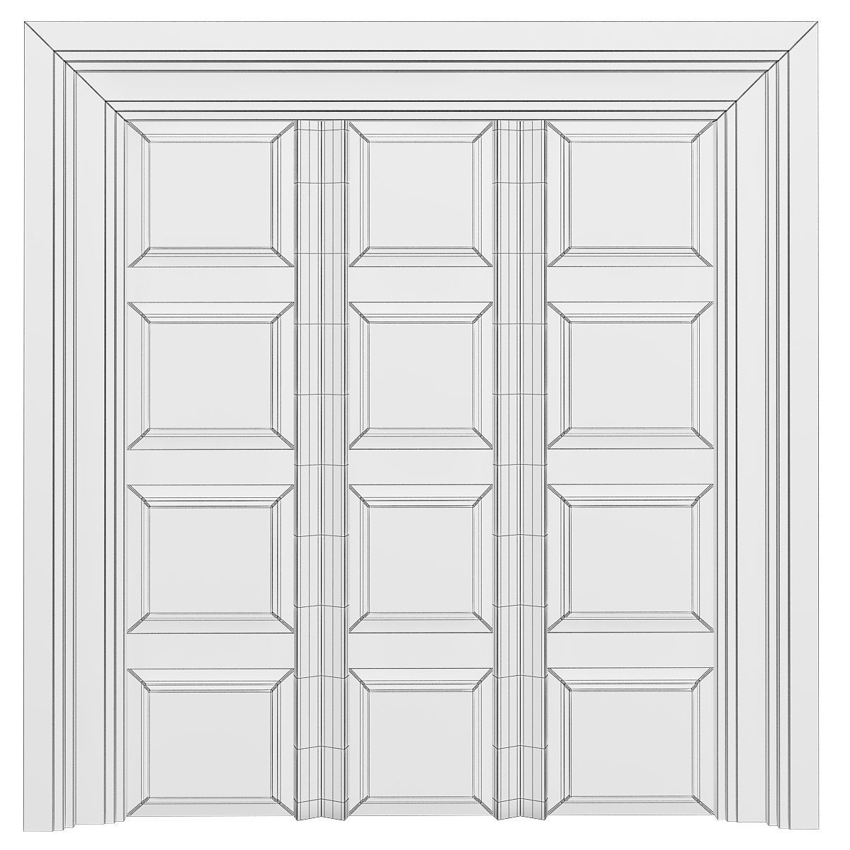 Interior Doors 3d model Low-poly 3D model_1