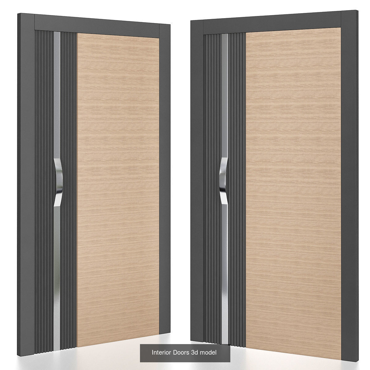 Interior Doors 3d models collection 10 pieces _5