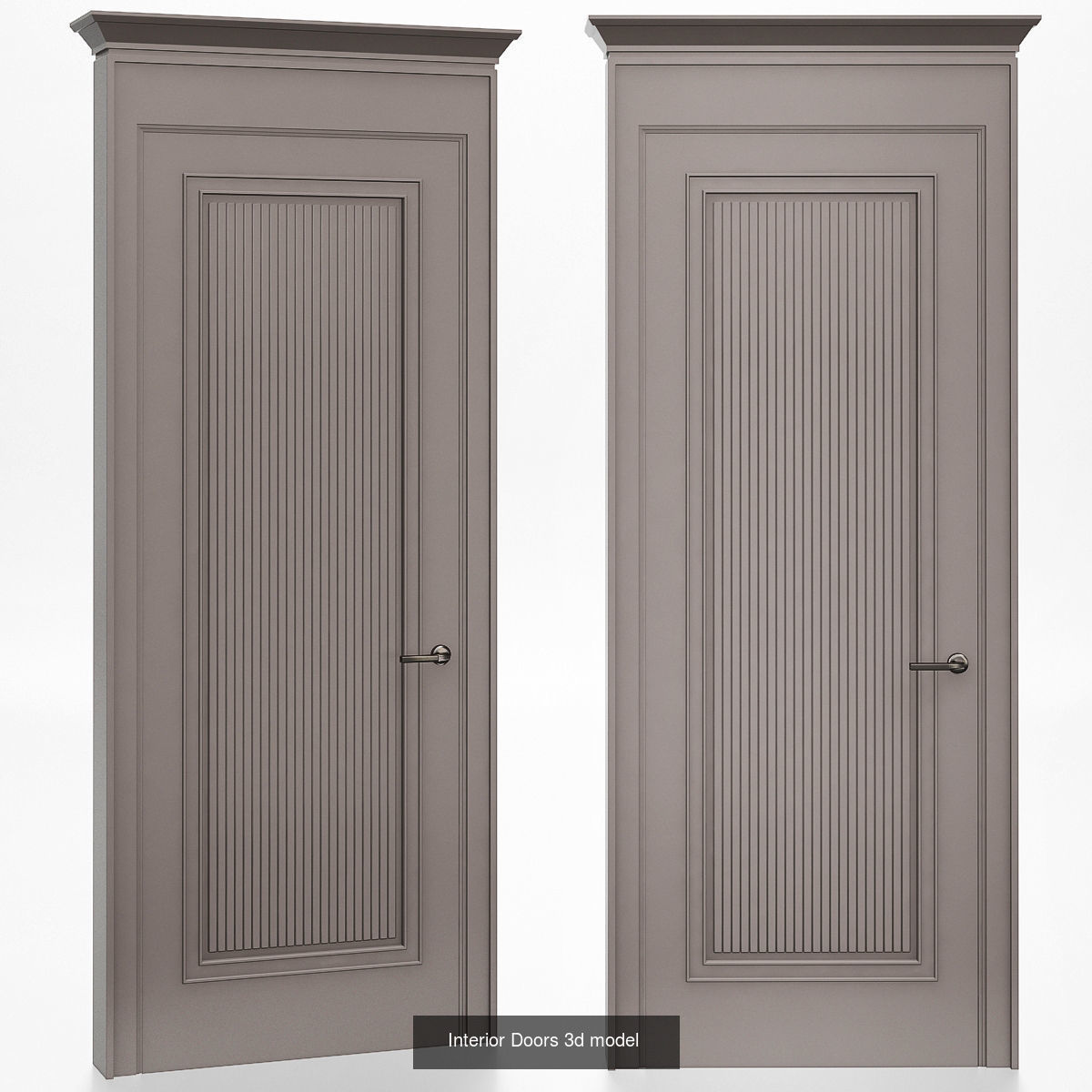 Interior Doors 3d models collection 10 pieces _2