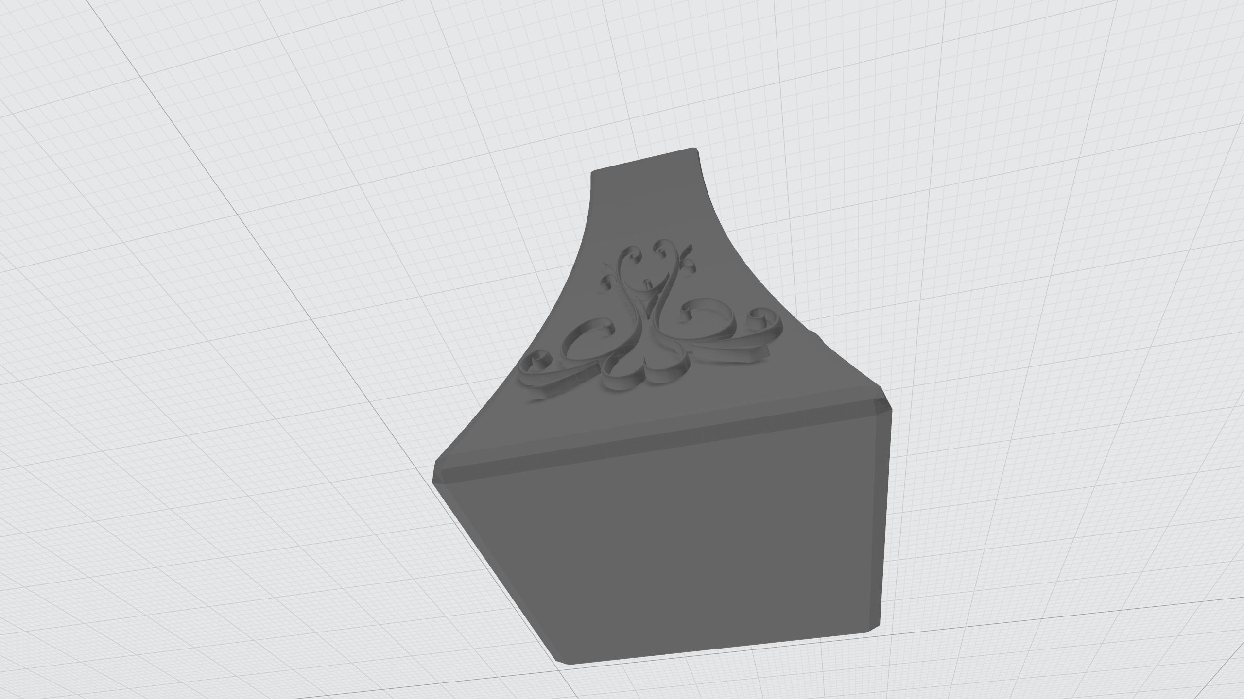 vase with ornament 3D print model_10