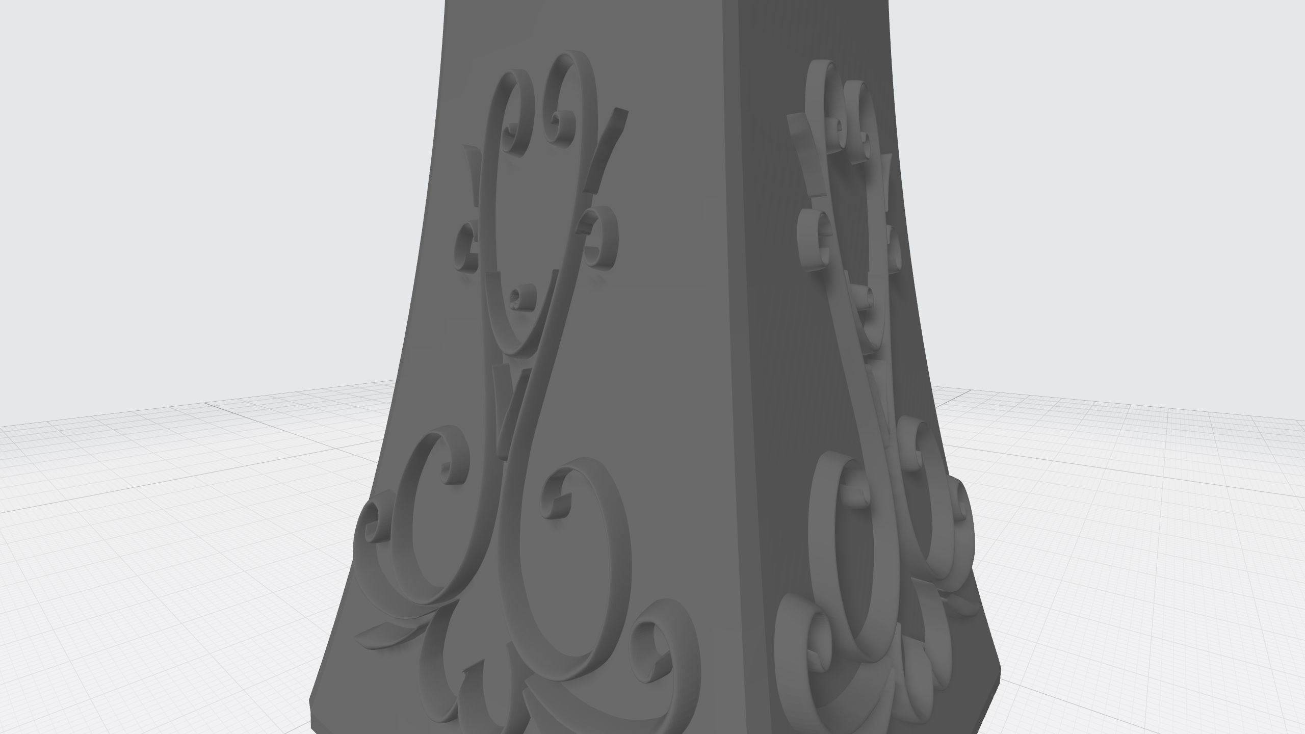 vase with ornament 3D print model_15
