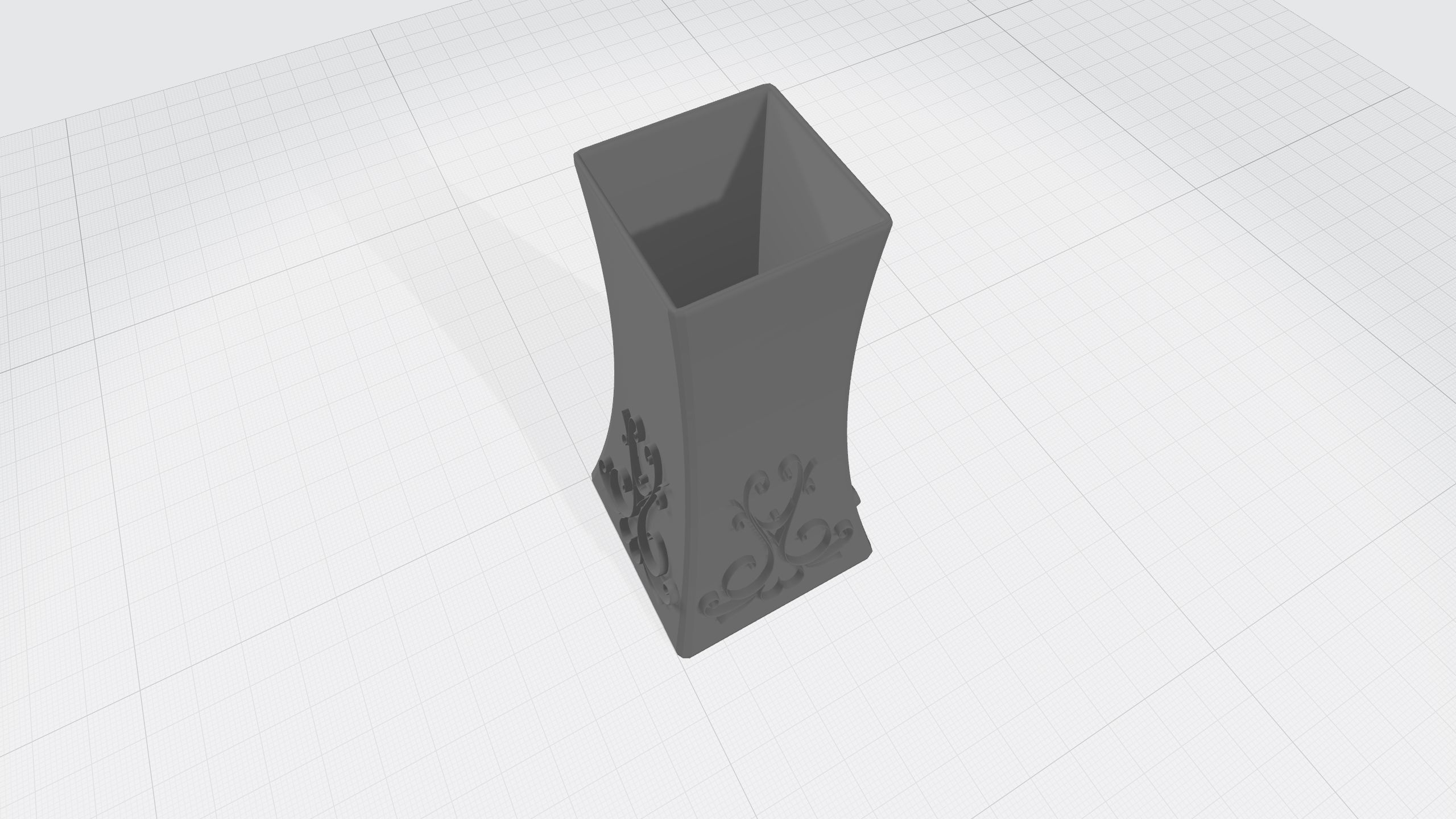 vase with ornament 3D print model_16