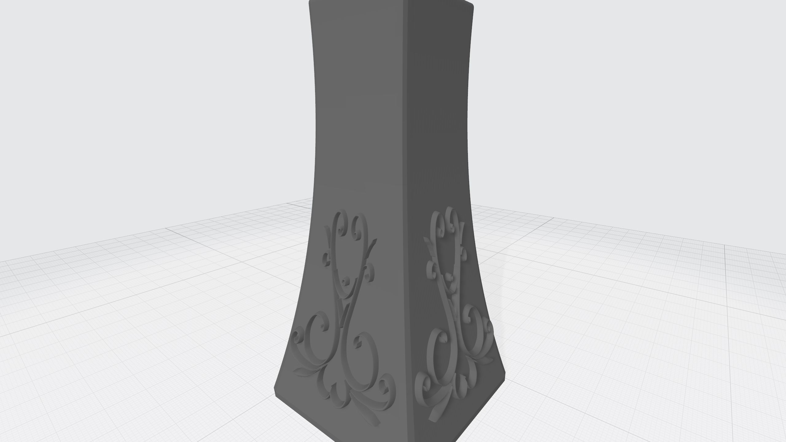 vase with ornament 3D print model_13