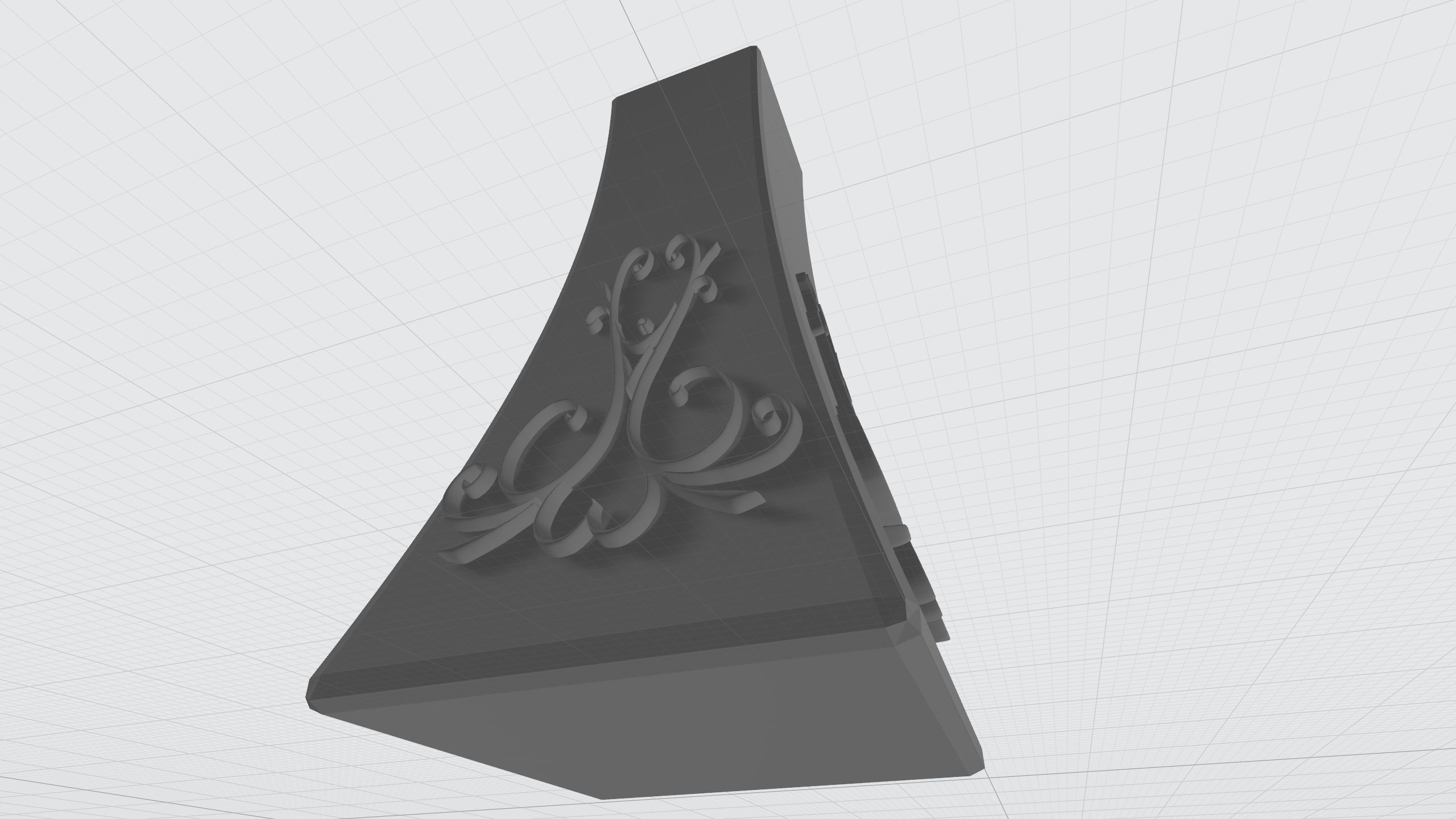 vase with ornament 3D print model_4