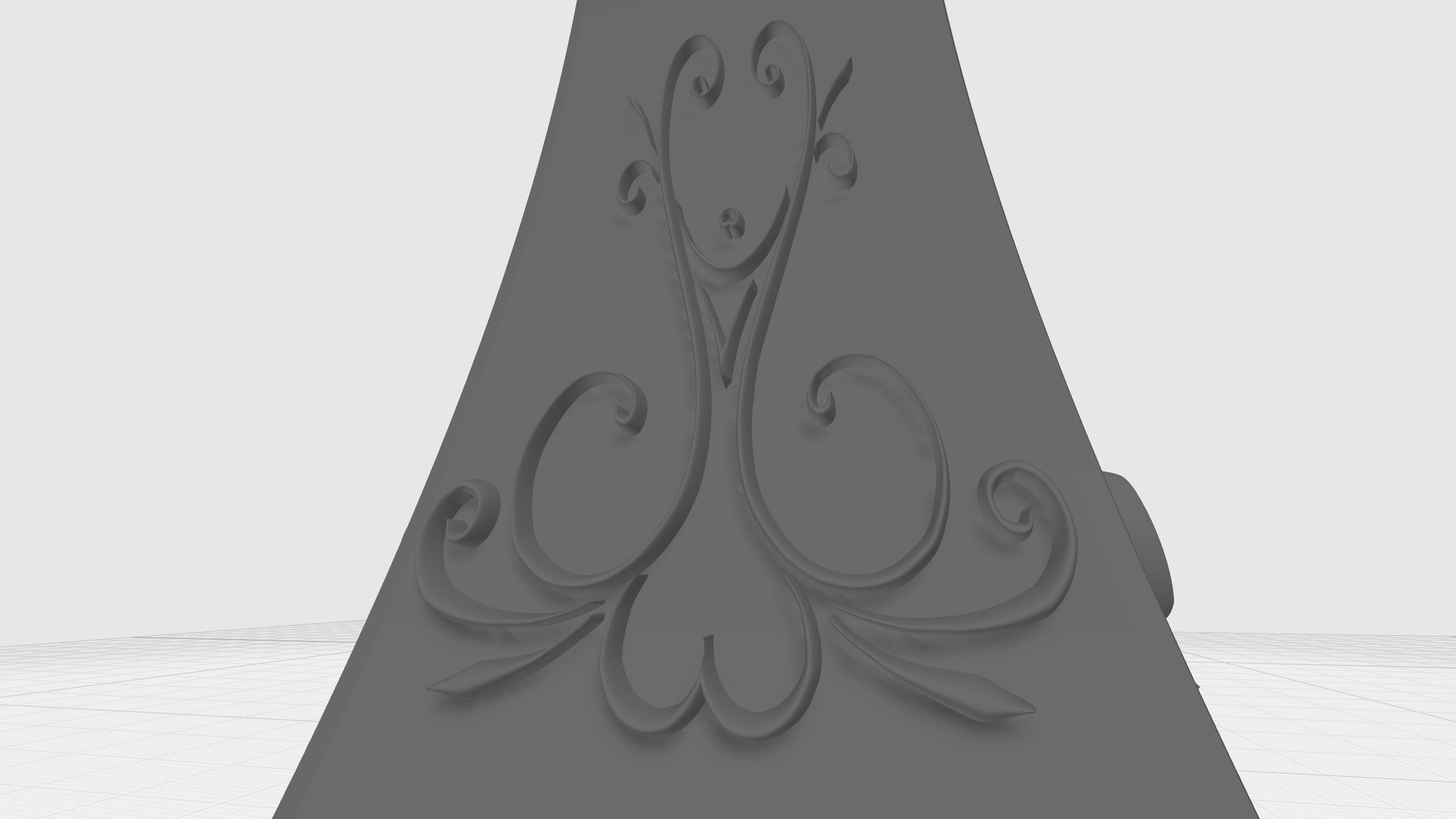 vase with ornament 3D print model_14