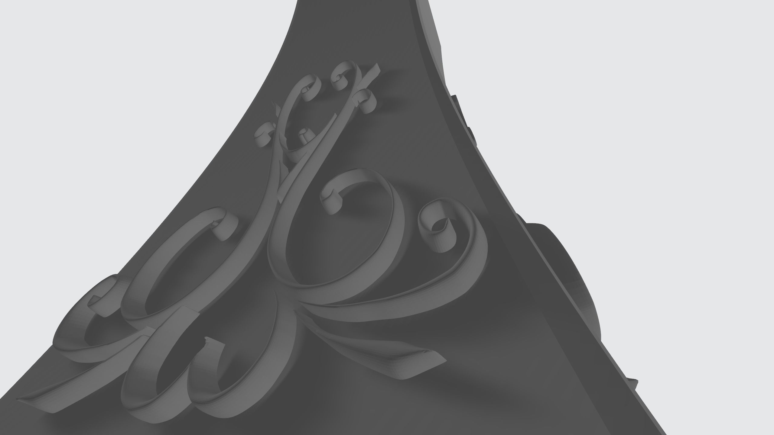 vase with ornament 3D print model_5