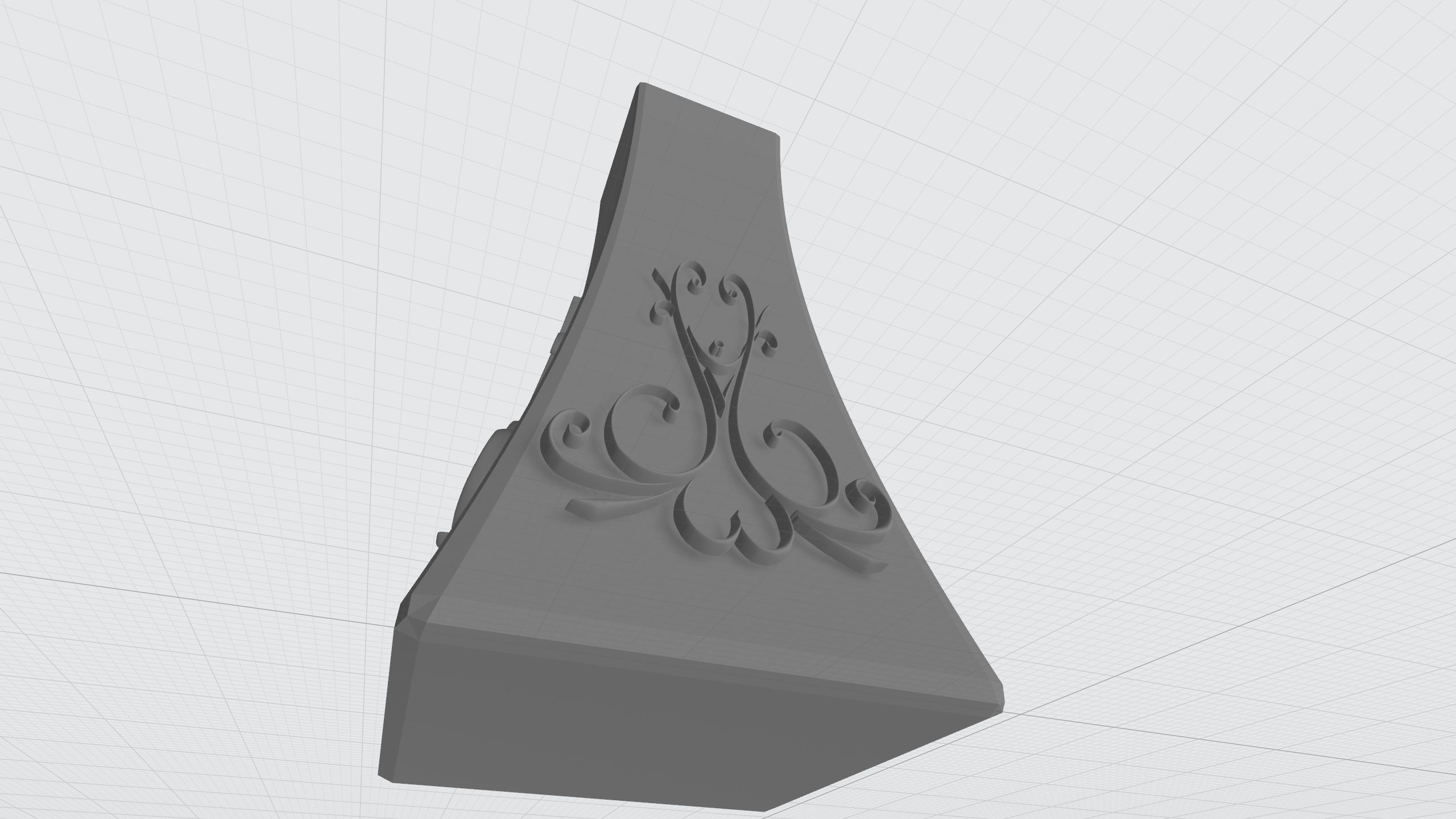 vase with ornament 3D print model_3