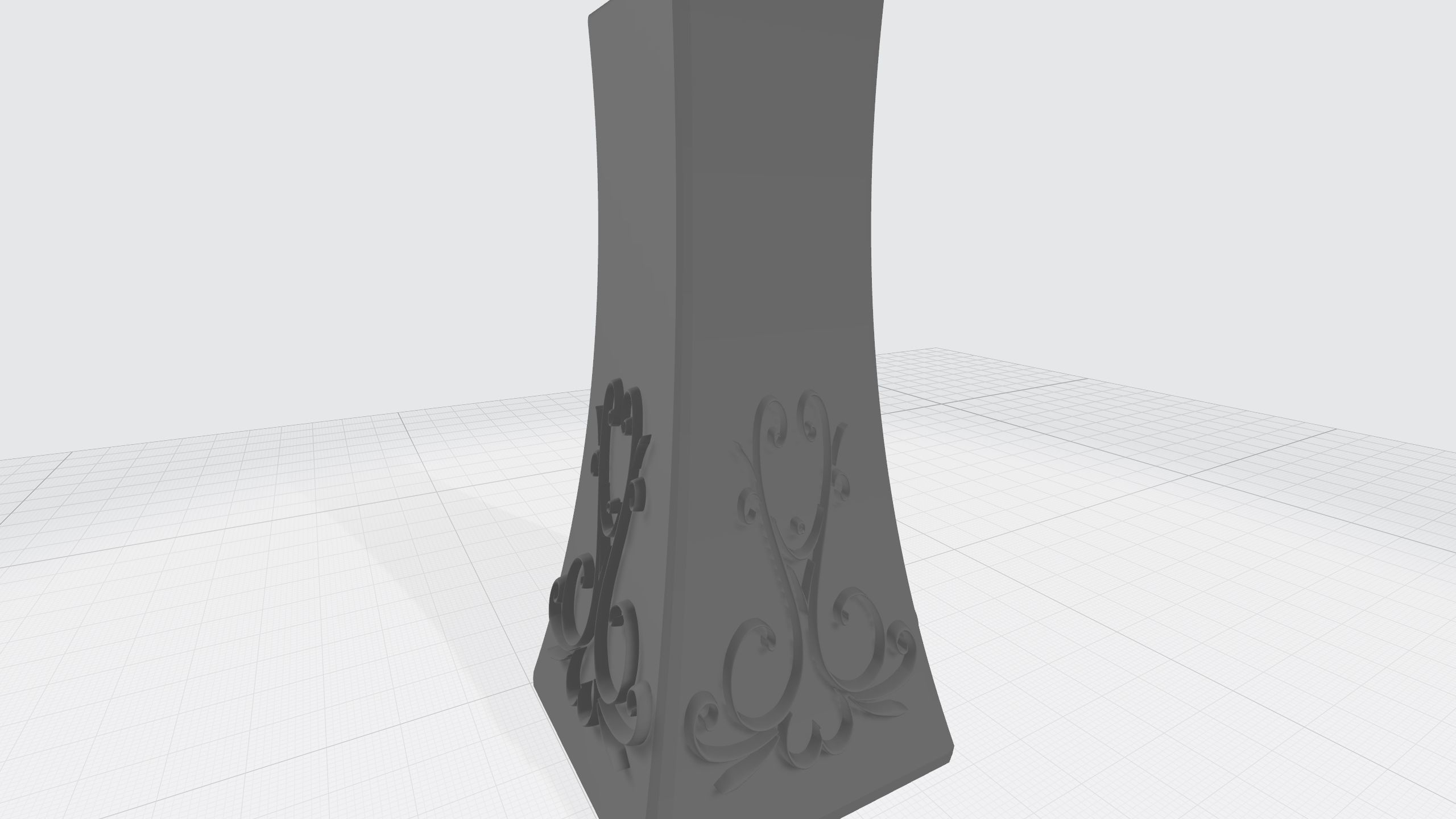 vase with ornament 3D print model_11