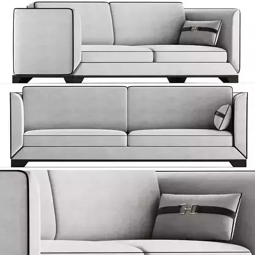 Foz Sofa 3d model Low-poly 3D model