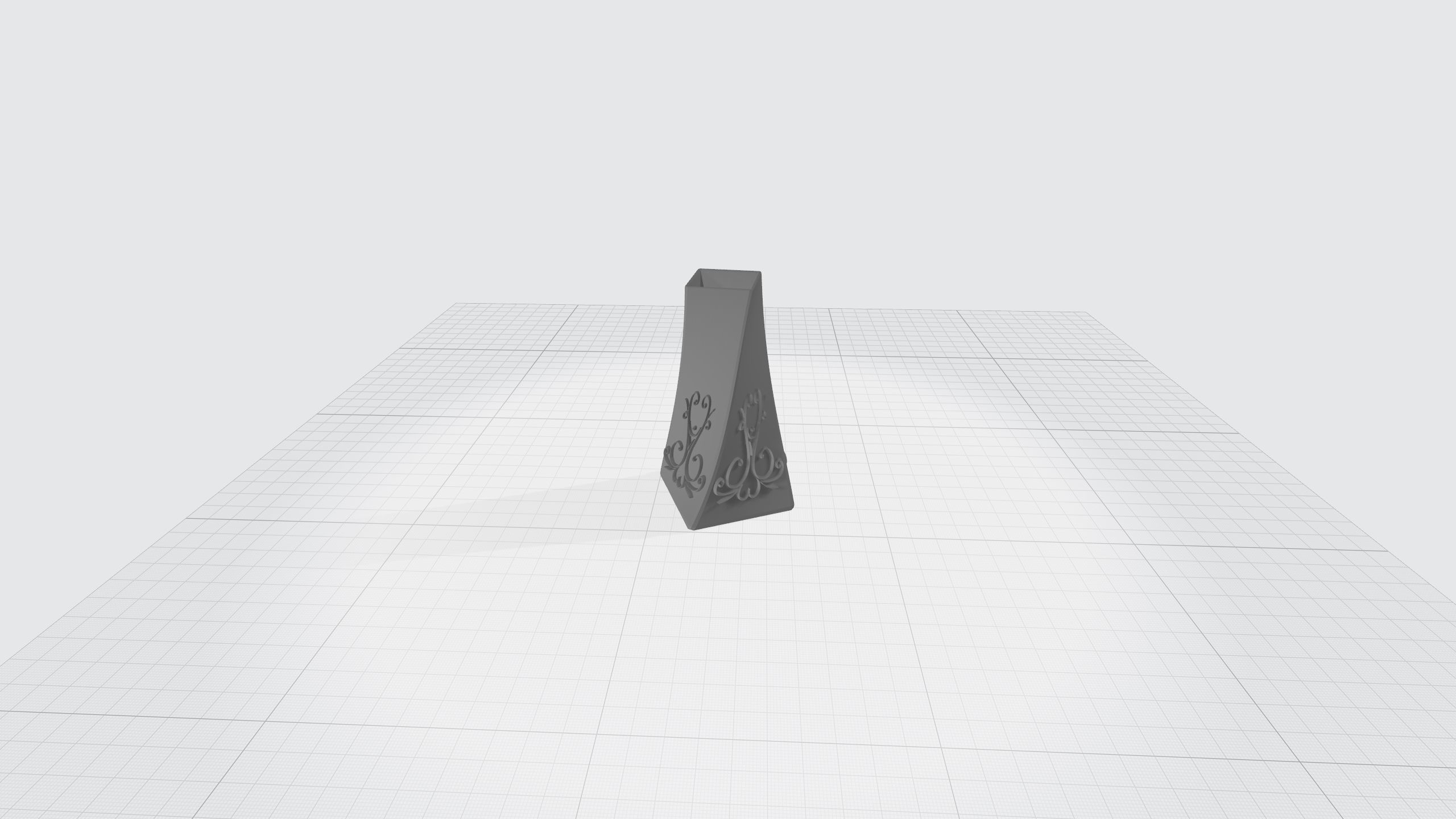 vase with ornament 3D print model_4