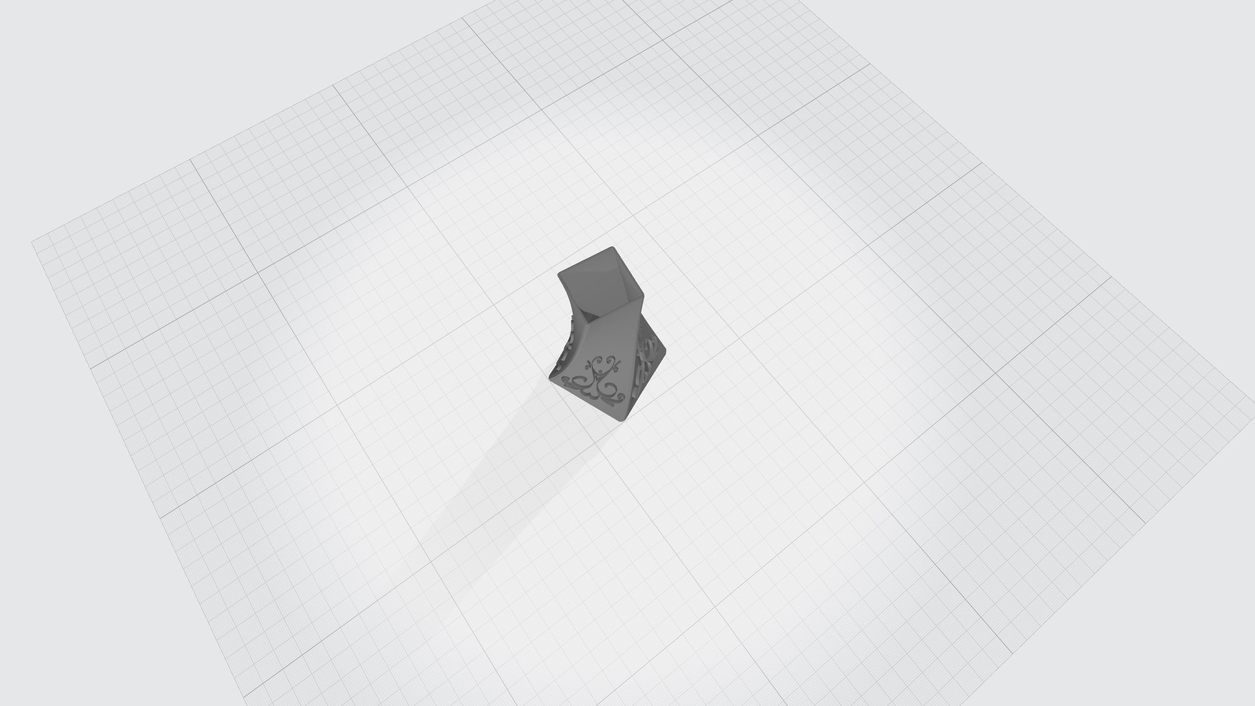 vase with ornament 3D print model_7