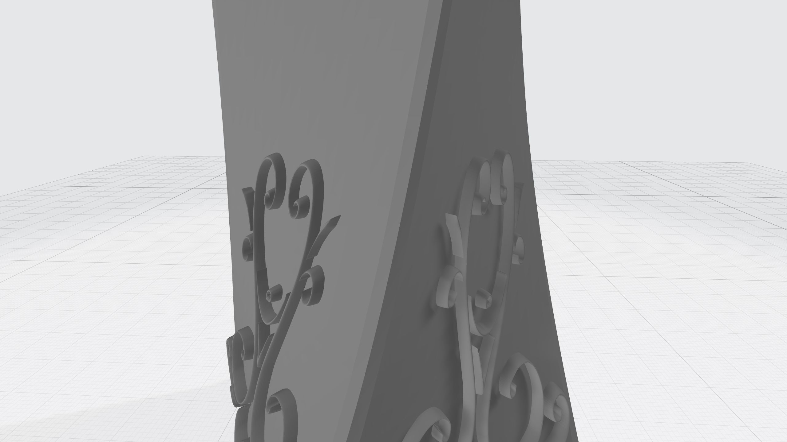 vase with ornament 3D print model_16
