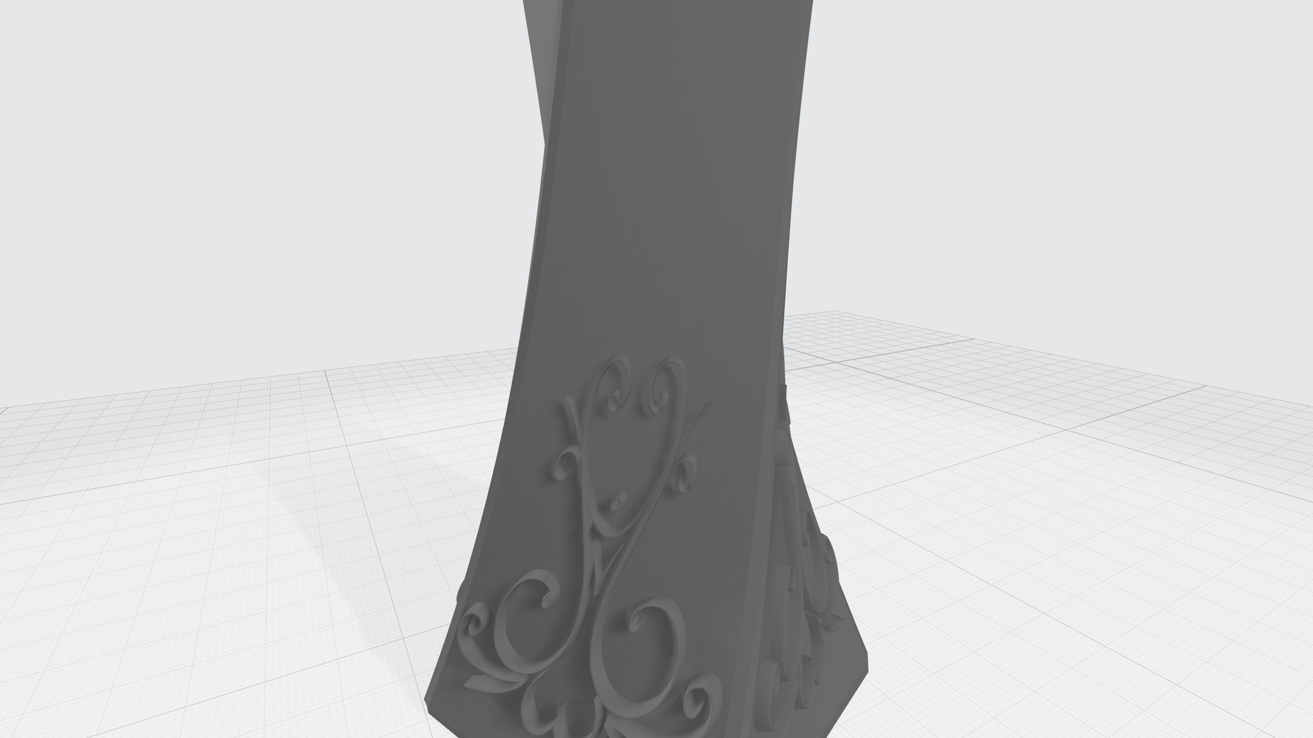 vase with ornament 3D print model_11
