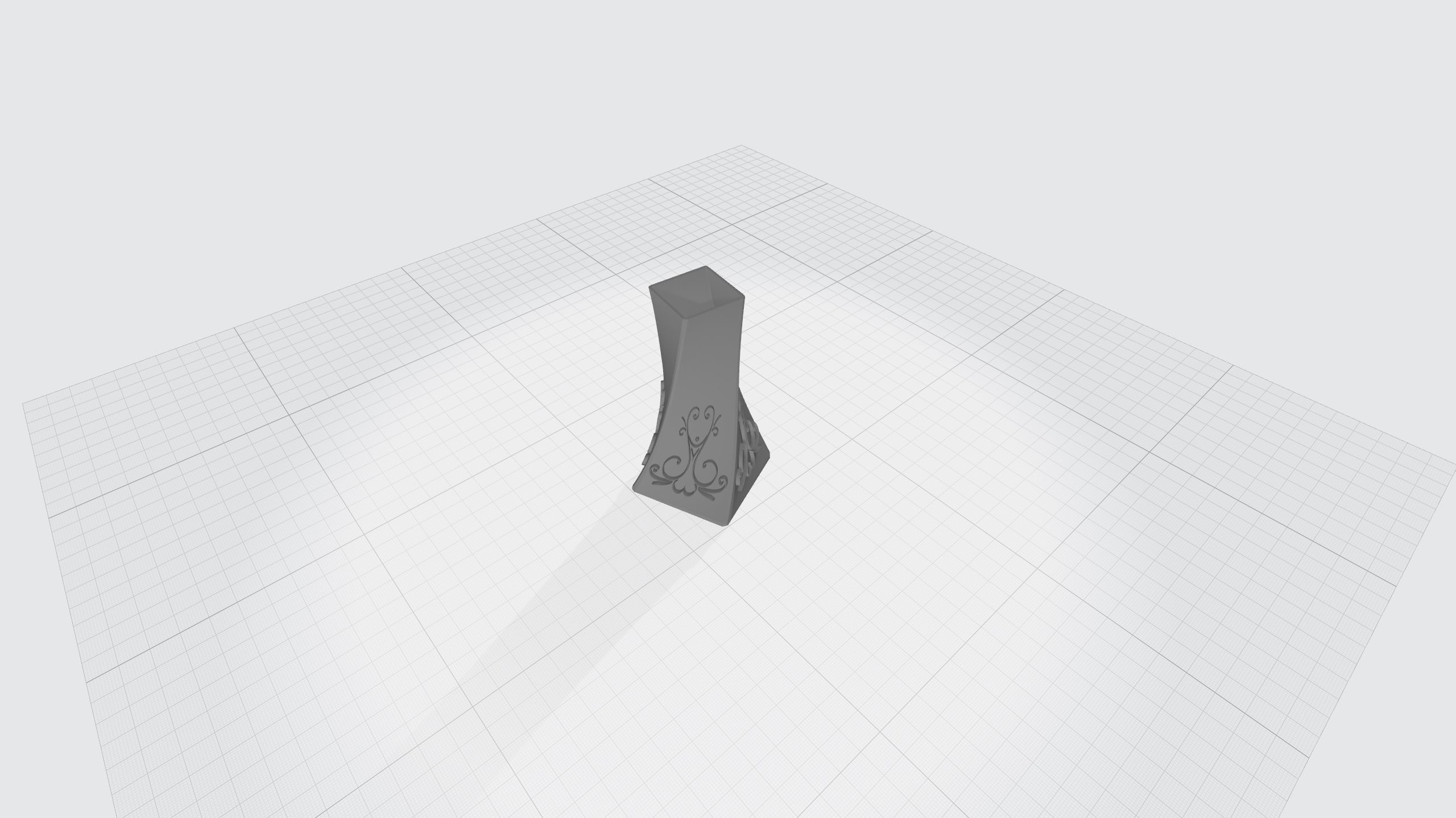 vase with ornament 3D print model_6