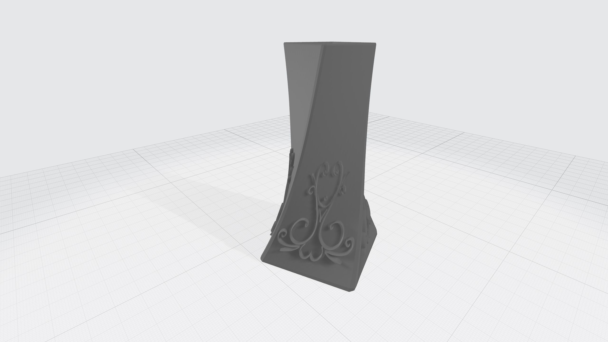 vase with ornament 3D print model_1