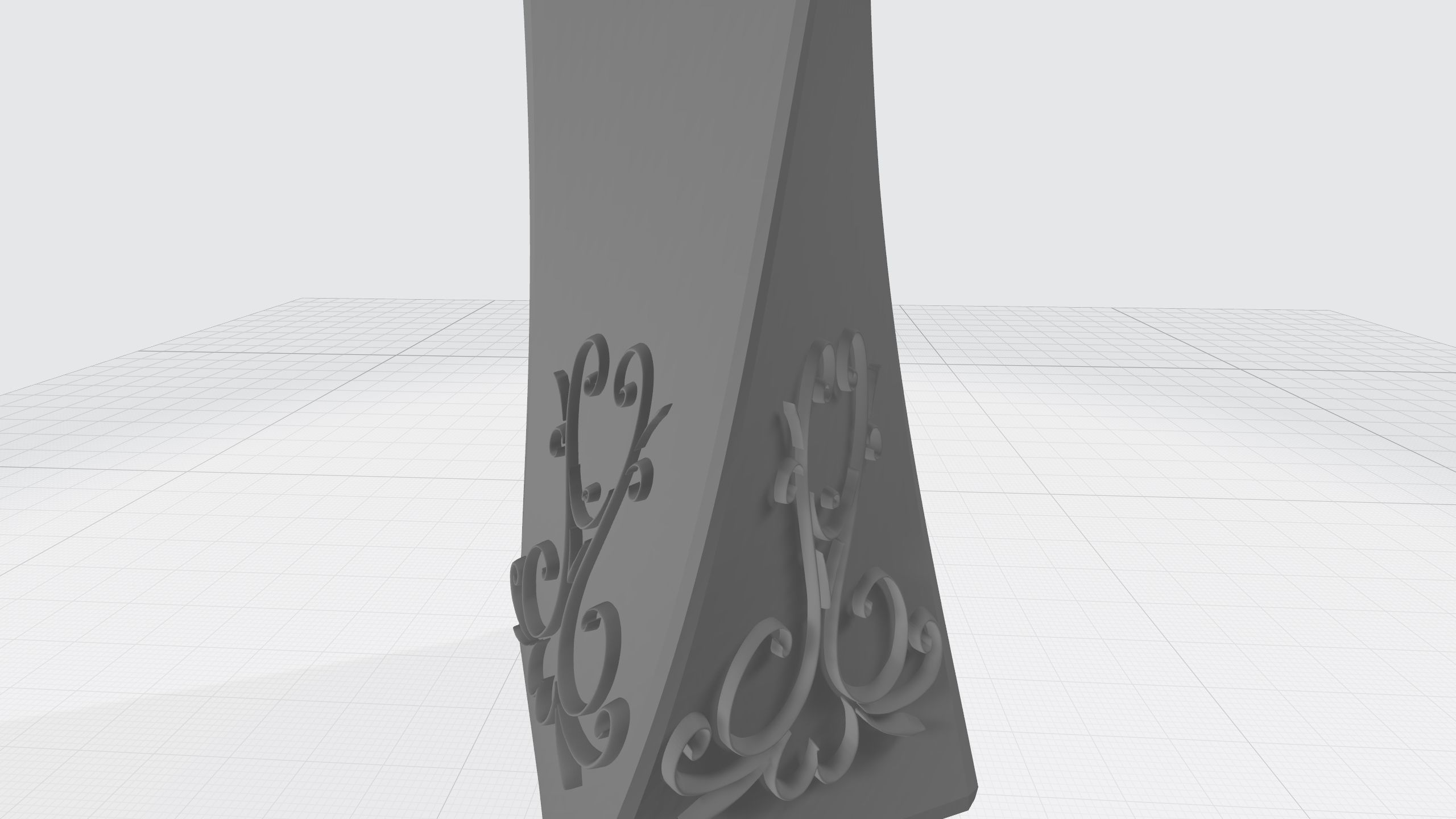 vase with ornament 3D print model_17