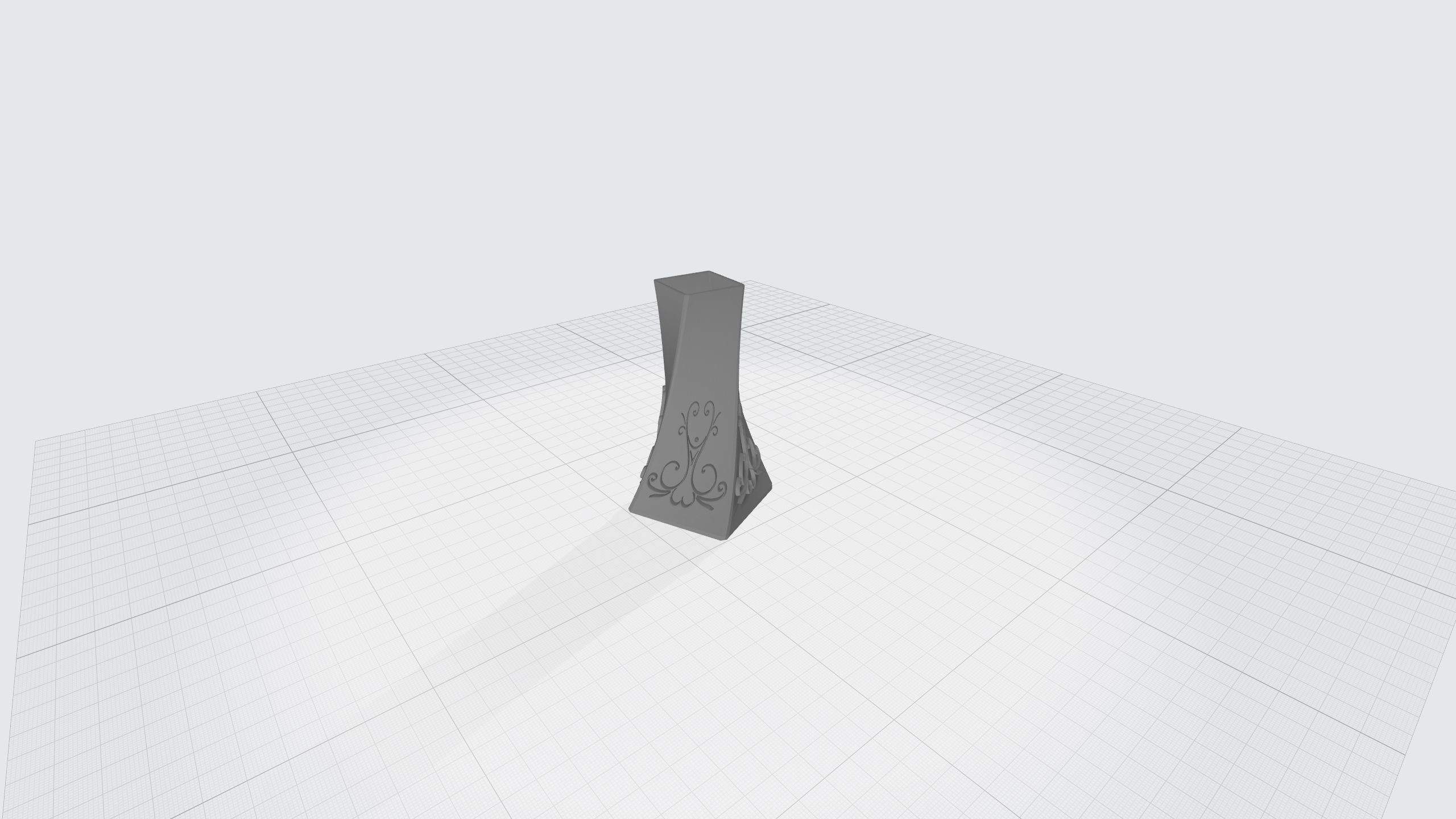 vase with ornament 3D print model_5