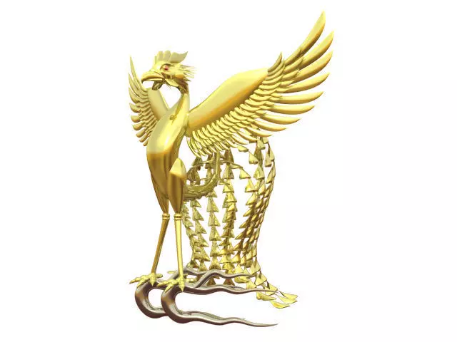 phenix golden phoenix 3D model_0