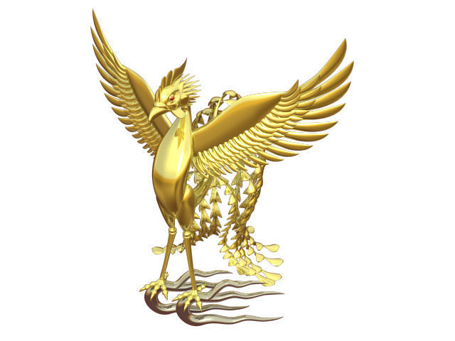 phenix golden phoenix 3D model_1