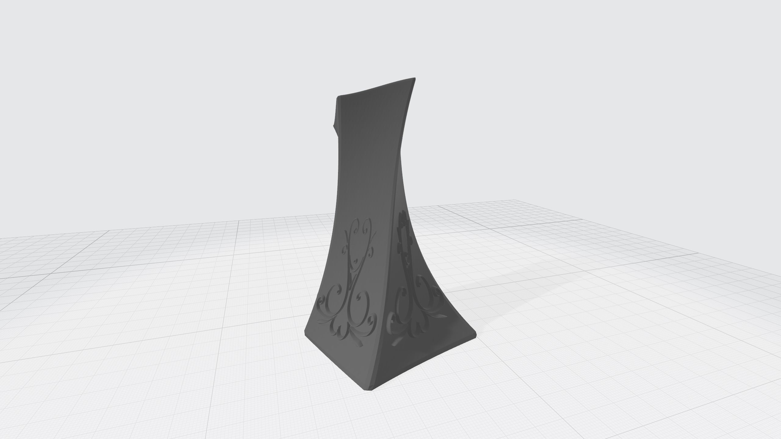 vase with ornament 3D print model_17